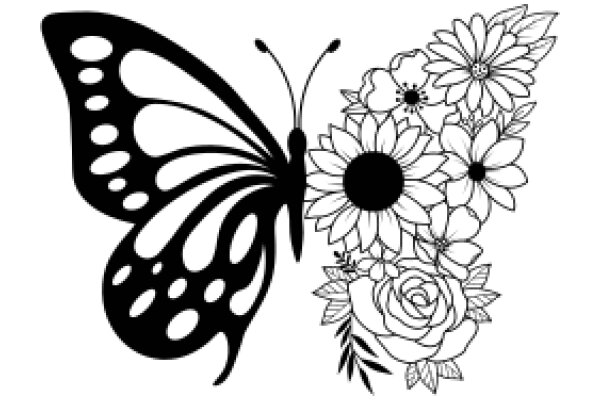 Butterfly and Flower Design