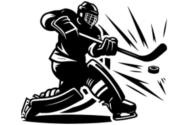 Dynamic Hockey Player in Action