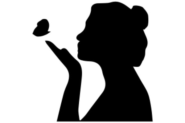 Silhouette of a Woman Savoring a Moment of Joy