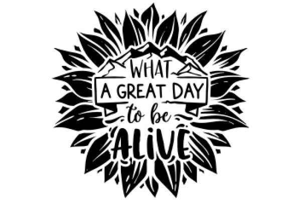 A Great Day to Be Alive: A Hand-Drawn Quote Poster