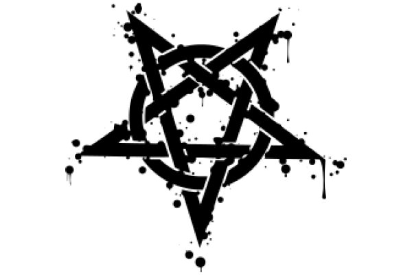 Stylized Symbol with Splatter Effects