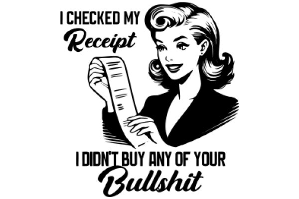 A Classic Cartoon: A Woman's Reaction to Receiving a Receipt