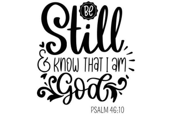 Be Still and Know That I Am God - Psalm 46:10