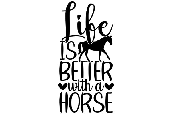 Life is Better with a Horse: A Heartfelt Affirmation