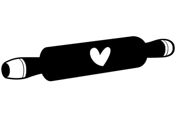 A Simple Illustration of a Bottle with a Heart on It