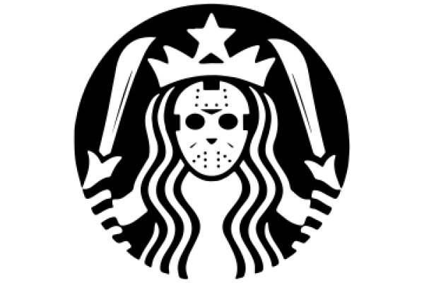 Stylized Starbucks Logo with a Halloween Twist