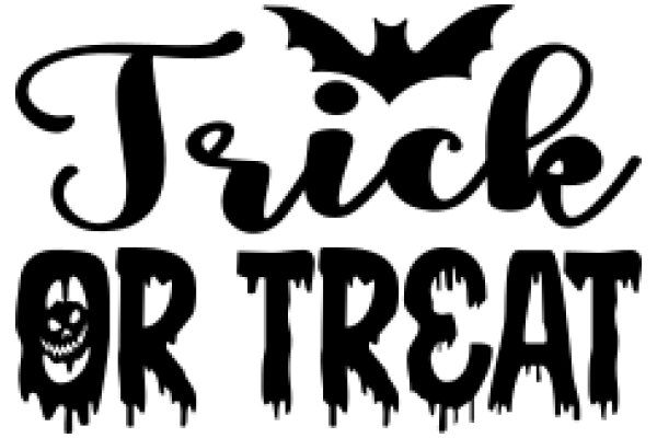 Halloween-themed Sign: 'Trick or Treat'