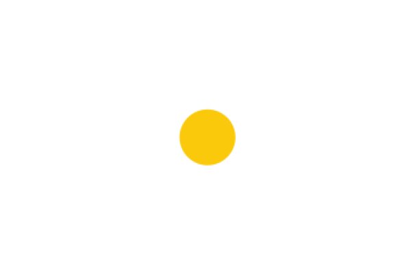 A Solitary Yellow Circle in a White Background