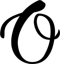 Stylized Letter 'O' in