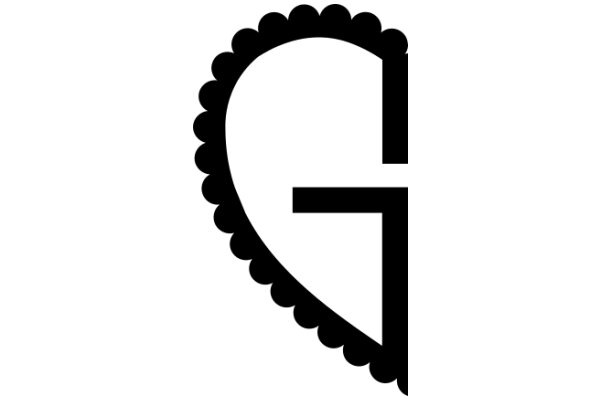 Stylized Letter 'G' with Decorative Border