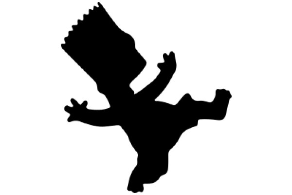 Silhouette of a Character with a Brush