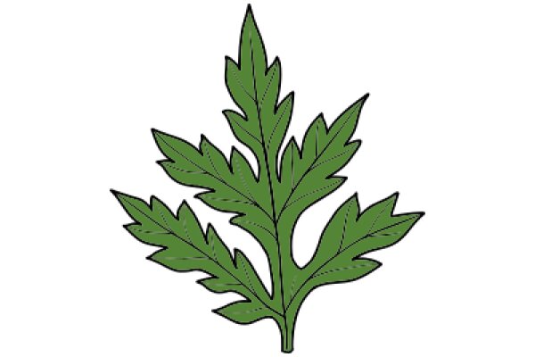 Vibrant Green Leaf Illustration