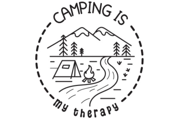 Camping Is My Therapy: A Logo for Outdoor Enthusiasts