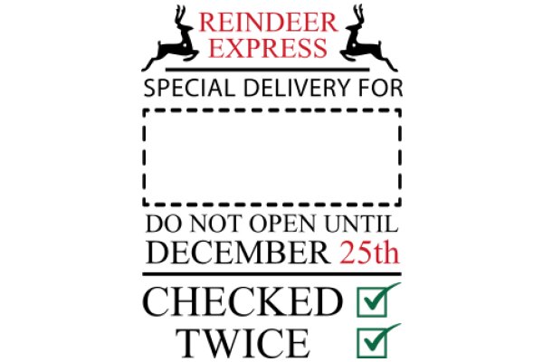 Reindeer Express Special Delivery Announcement