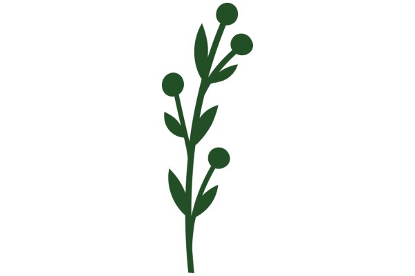 Simplistic Green Plant Icon