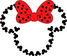 Whimsical Red Ladybug with Black Dots and Minnie Mouse Ears