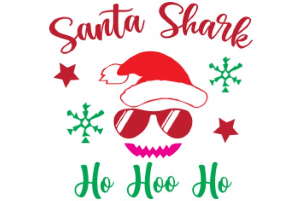 Holiday Greetings from Santa Shark and Ho Ho Ho!