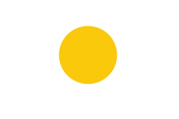 A Solid Yellow Circle on a White Background