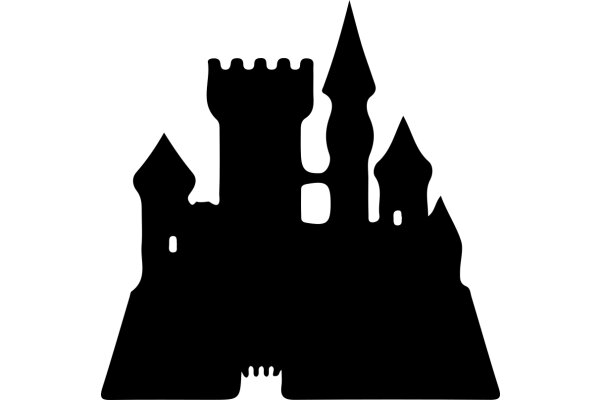 Silhouette of a Castle and Its Surroundings