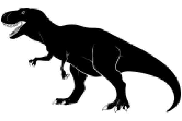 A Silhouette of a T-Rex, Standing Tall and Majestic