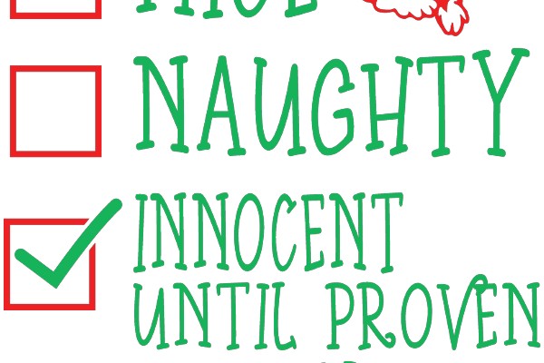 Holiday-Themed Checklist: Nice, Naughty, Innocent Until Proven Guilty