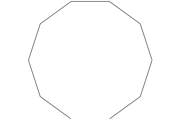 A Simple, White Geometric Shape