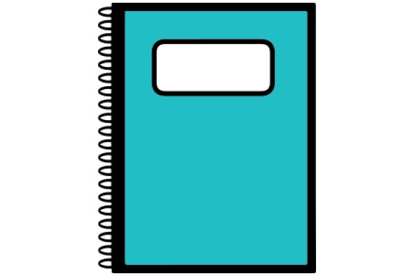 A Vibrant Blue Notebook with a Simple Design