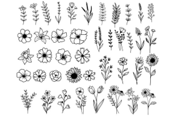 A Collection of Flower Illustrations