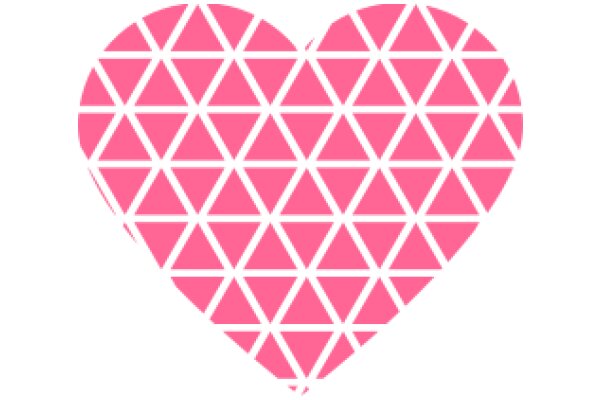 Pink Geometric Heart Design