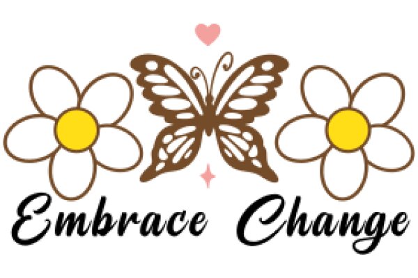 Embrace Change: A Symbolic Butterfly and Flower Logo