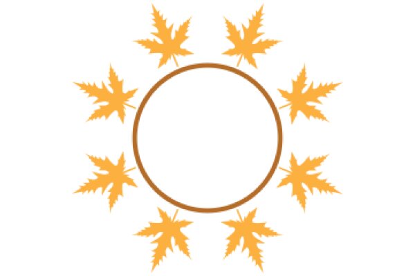 Autumnal Decor: A Circle of Fall Leaves