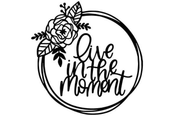 Live in the Moment: A Floral Logo