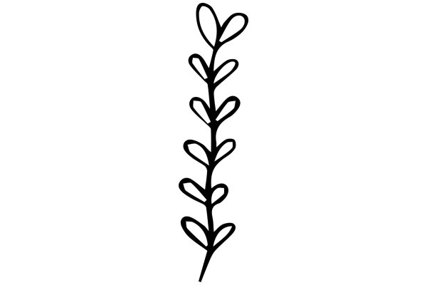 Stylized Artwork of a Plant