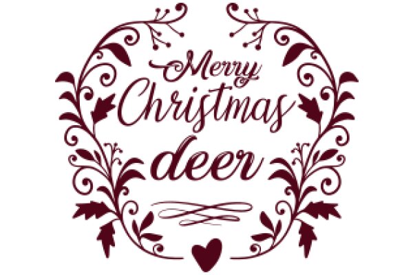 Merry Christmas Deer: A Festive Greeting