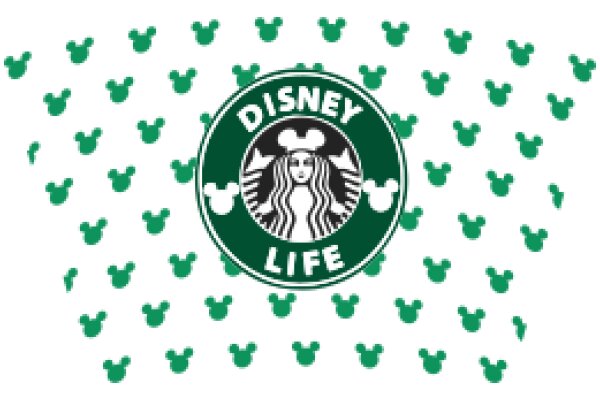 Disney Life: A Pattern of Mickey Mouse Ears and the Disney Life Logo