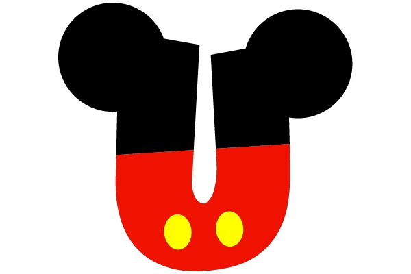 Simplistic Mickey Mouse Logo