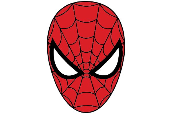 Vivid Red Spider-Man Mask