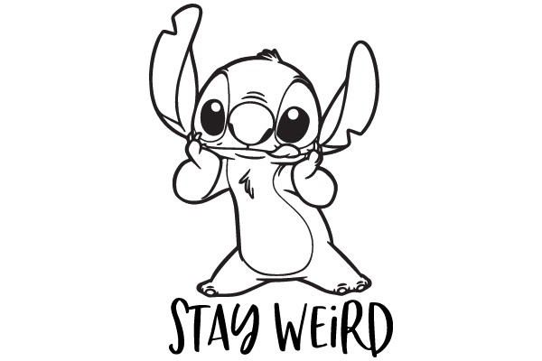 Stay Weird: A Whimsical Cartoon Character