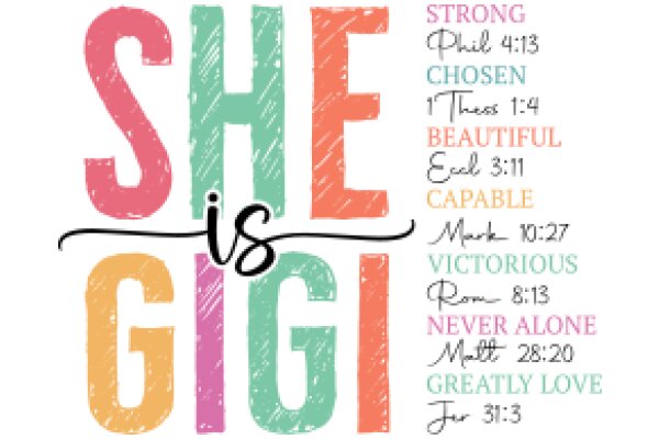 She is Gigi: A Colorful Display of Bible Verses and Quotes from Gigi Hadid