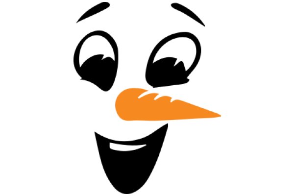 A Whimsical Character: The Orange Nose and Smile