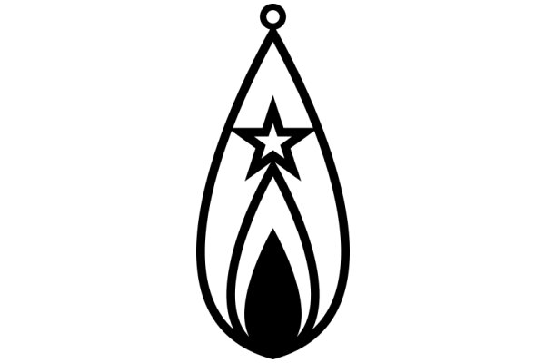 Stylized Logo with a Star and a Drop