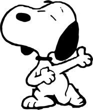 A Playful Cartoon of Snoopy, the Beloved Dog Character from Peanuts