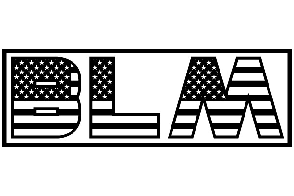 American Flag and Letter 'B' Design