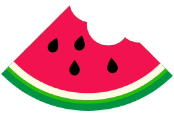 Vibrant Watermelon Logo with a Green and Pink Stripe