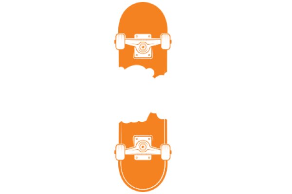 A Simplified Illustration of a Skateboard and Its Wheels