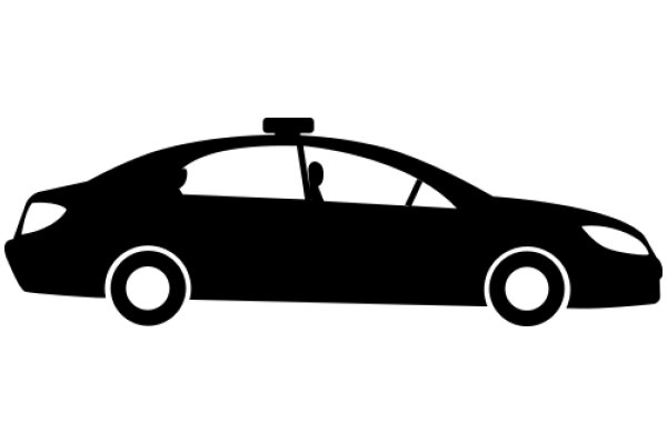 A Silhouette of a Car with a Rooftop Camera