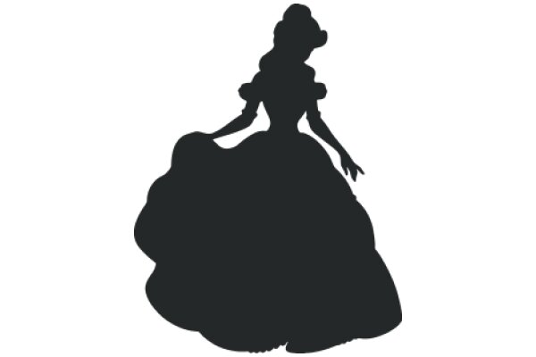 Silhouette of a Victorian-Era Dress