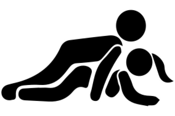 A Silhouette of a Couple in a Relaxed Position