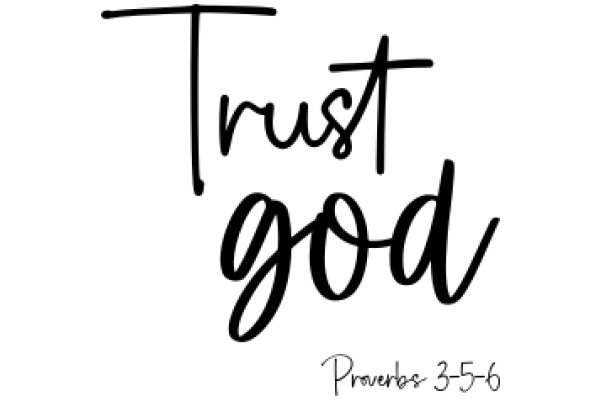 Trust in God: Proverbs 3:5-6