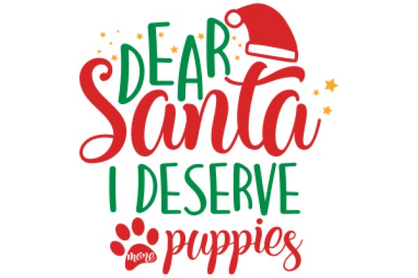 Holiday Greeting: A Festive Message from Santa Claus to Puppy Lovers